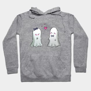 Cute Ghost Couple Fall in Love Hoodie